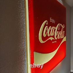 Vintage Coca-Cola Lighted Sign 54x54 Lexan Sign