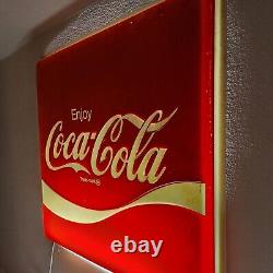 Vintage Coca-Cola Lighted Sign 54x54 Lexan Sign