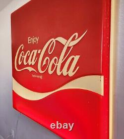 Vintage Coca-Cola Lighted Sign 54x54 Lexan Sign