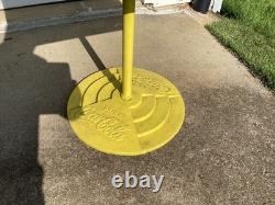 Vintage Coca-Cola Lollipop Sign Table Cast Iron Base Coke Antique PICK UP ONLY