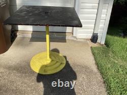 Vintage Coca-Cola Lollipop Sign Table Cast Iron Base Coke Antique PICK UP ONLY