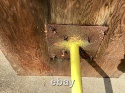 Vintage Coca-Cola Lollipop Sign Table Cast Iron Base Coke Antique PICK UP ONLY