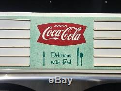 Vintage Coca Cola Menu Board Metal Sign Diner Restaurant Food Fishtail Coke Soda
