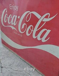 Vintage Coca Cola Metal Sign AM94 35½ x 27 Enjoy Coca-Cola Trade-mark