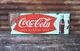 Vintage Coca Cola Metal Sign Original Antique Coke Sign Fishtail 12x32 Bottle