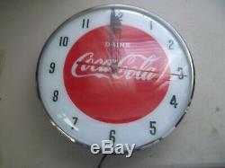 Vintage Coca Cola Pam Clock NICE