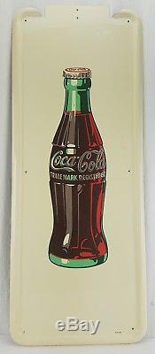Vintage Coca Cola Pillar Metal Pilaster Coke Bottle Sign 1940's a-m 6-48 Exc