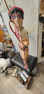 Vintage Coca-Cola Plastic Mountain Rock Climber Advertising Sign Both Sides