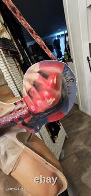 Vintage Coca-Cola Plastic Mountain Rock Climber Advertising Sign Both Sides