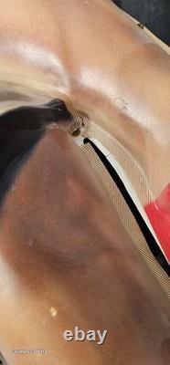 Vintage Coca-Cola Plastic Mountain Rock Climber Advertising Sign Both Sides