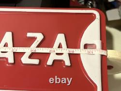 Vintage Coca Cola Plaza Street Sign Heavy Metal