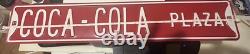 Vintage Coca Cola Plaza Street Sign Heavy Metal