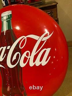 Vintage Coca Cola Porcelain 36 Bottle Button Sign