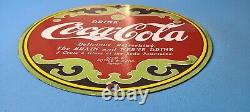 Vintage Coca Cola Porcelain Drink Gas Soda Bottles General Service Pump Sign