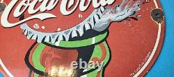 Vintage Coca Cola Porcelain Enjoy Coca-cola Soda Drink General Service Pump Sign