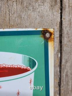 Vintage Coca Cola Porcelain Sign 17 Old Soda Coke Pop Restaurant Beverage Drink