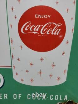 Vintage Coca Cola Porcelain Sign 17 Old Soda Coke Pop Restaurant Beverage Drink