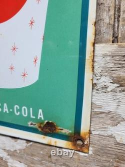 Vintage Coca Cola Porcelain Sign 17 Old Soda Coke Pop Restaurant Beverage Drink