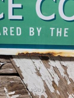 Vintage Coca Cola Porcelain Sign 17 Old Soda Coke Pop Restaurant Beverage Drink