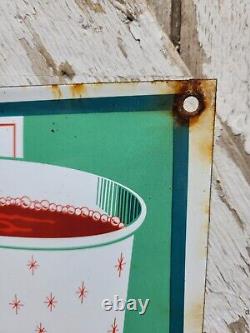 Vintage Coca Cola Porcelain Sign 17 Old Soda Coke Pop Restaurant Beverage Drink