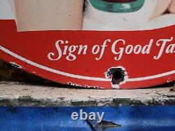 Vintage Coca Cola Porcelain Sign 1951 Marilyn Monroe Coke Soda Beverage Drink 12