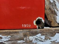 Vintage Coca Cola Porcelain Sign 1959 Soda Pop Beverage Coke School Zone Guard