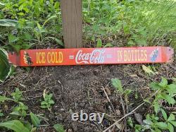 Vintage Coca Cola Porcelain Sign 32 Door Push Bar Soda Beverage Drink Food Coke