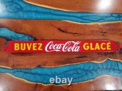 Vintage Coca Cola Porcelain Sign 32 Door Push Bar Soda Beverage Drink Food Coke