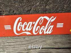 Vintage Coca Cola Porcelain Sign 32 Door Push Bar Soda Beverage Drink Food Coke