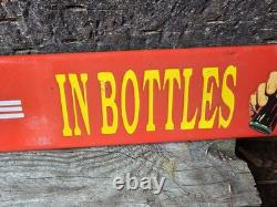 Vintage Coca Cola Porcelain Sign 32 Door Push Bar Soda Beverage Drink Food Coke