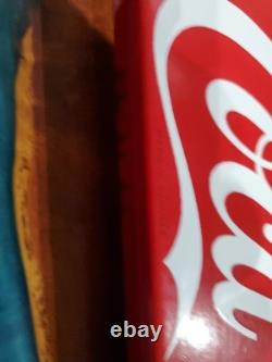Vintage Coca Cola Porcelain Sign 32 Door Push Bar Soda Beverage Drink Food Coke