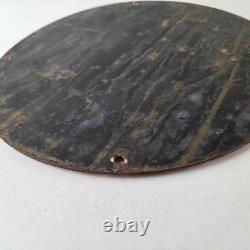 Vintage Coca Cola Porcelain Sign Beverage Gas Pump Bottling Service Soda Sign