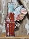 Vintage Coca Cola Porcelain Sign Bottle Cap Boy Soda Coke Beverage Food Store