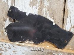 Vintage Coca Cola Porcelain Sign Bottle Cap Boy Soda Coke Beverage Food Store