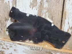 Vintage Coca Cola Porcelain Sign Bottle Cap Boy Soda Coke Beverage Food Store