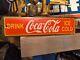 Vintage Coca Cola Porcelain Sign Coke Beverage Ice Cold Soda Pop Drink Store 8