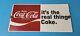 Vintage Coca Cola Porcelain Sign Coke Soda Bottles Gas Pump Service Sign