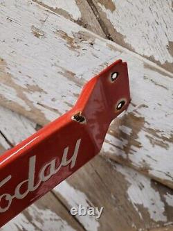 Vintage Coca Cola Porcelain Sign Door Push Bar Soda Beverage Drink Cold Coke Pop