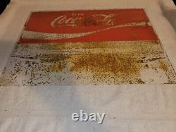 Vintage Coca Cola Porcelain Sign (Double Sided) Coke Pepsi Dr Pepper Gas Oil