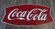 Vintage Coca Cola Porcelain Sign Fishtail Gas Station Pump Plate 16 Hanging