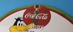 Vintage Coca Cola Porcelain Sign Gas Pump Plate Sign Shop Soda Bottles Sign