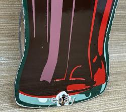 Vintage Coca Cola Porcelain Sign Gas Station Pump Plate Dew Pepsi Oil Dr Pepper