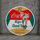 Vintage Coca Cola Porcelain Sign Marilyn Monroe Soda Pop Beverage Coke Oil 8'