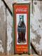 Vintage Coca Cola Porcelain Sign Old Coke Beverage Display Soda Drink Sold Here
