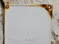 Vintage Coca Cola Porcelain Sign Old Coke Beverage Display Soda Drink Sold Here