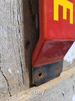 Vintage Coca Cola Porcelain Sign Old Door Push Bar Soda Beverage Drink Coke Pop