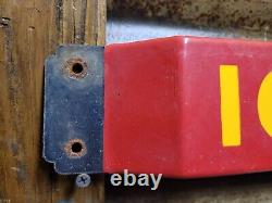Vintage Coca Cola Porcelain Sign Old Door Push Bar Soda Beverage Drink Coke Pop