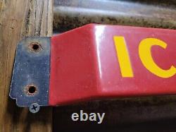 Vintage Coca Cola Porcelain Sign Old Door Push Bar Soda Beverage Drink Coke Pop