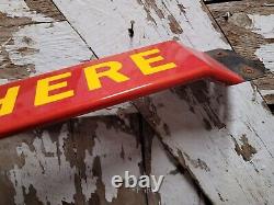 Vintage Coca Cola Porcelain Sign Old Door Push Bar Soda Beverage Drink Coke Pop