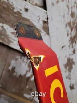 Vintage Coca Cola Porcelain Sign Old Door Push Bar Soda Beverage Drink Coke Pop